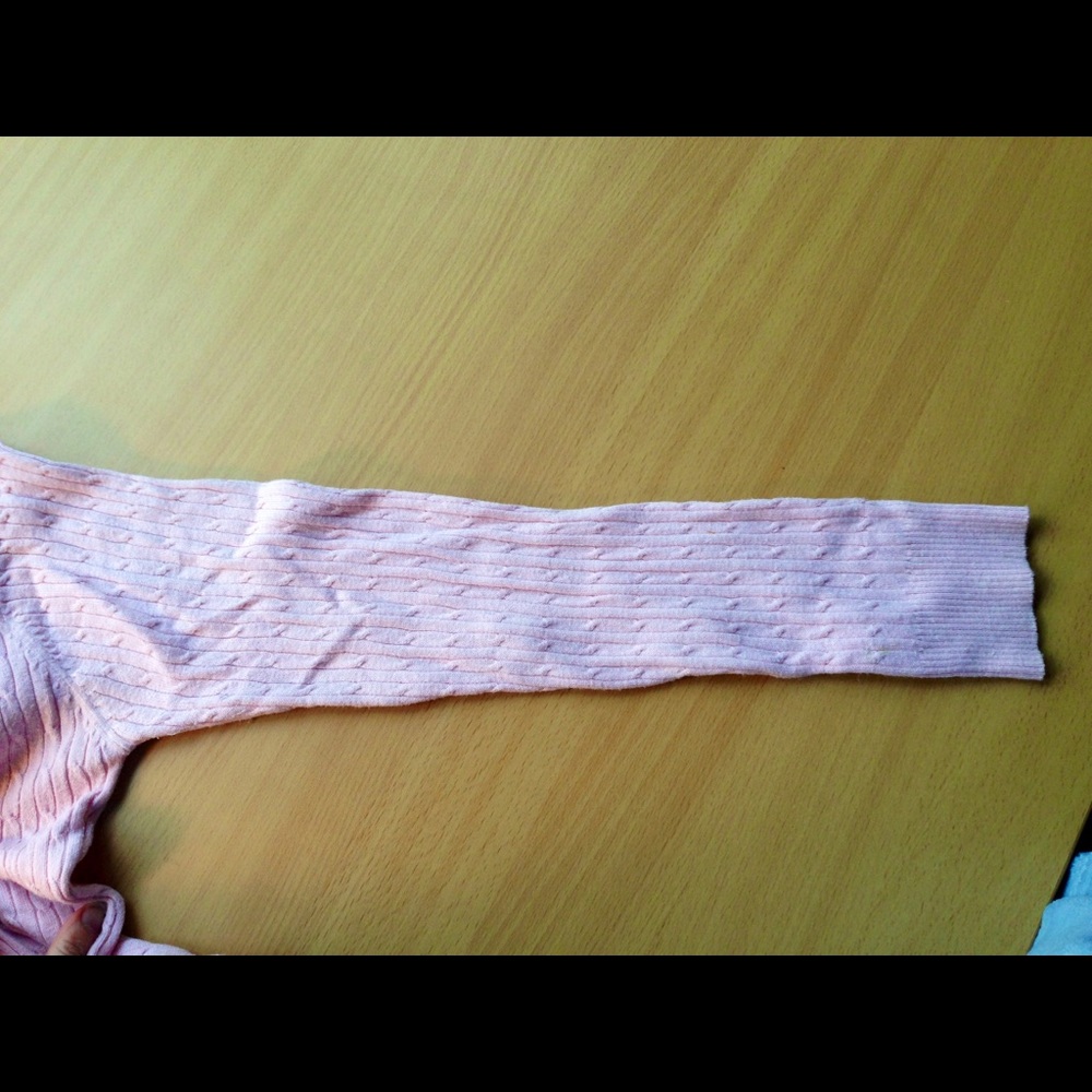 Pink Cable Knit Zip-Up Sweater - Copper Key - Picture 5 of 6
